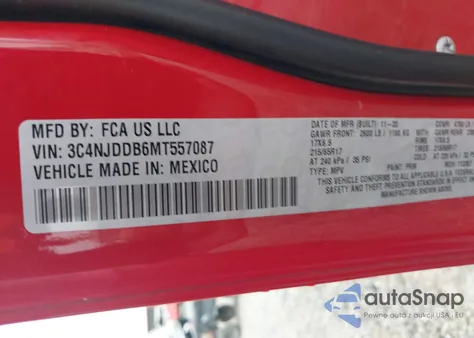 2021 Jeep Compass Trailhawk 4X4 из США, поврежденный, VIN 3C4NJDDB6MT557087